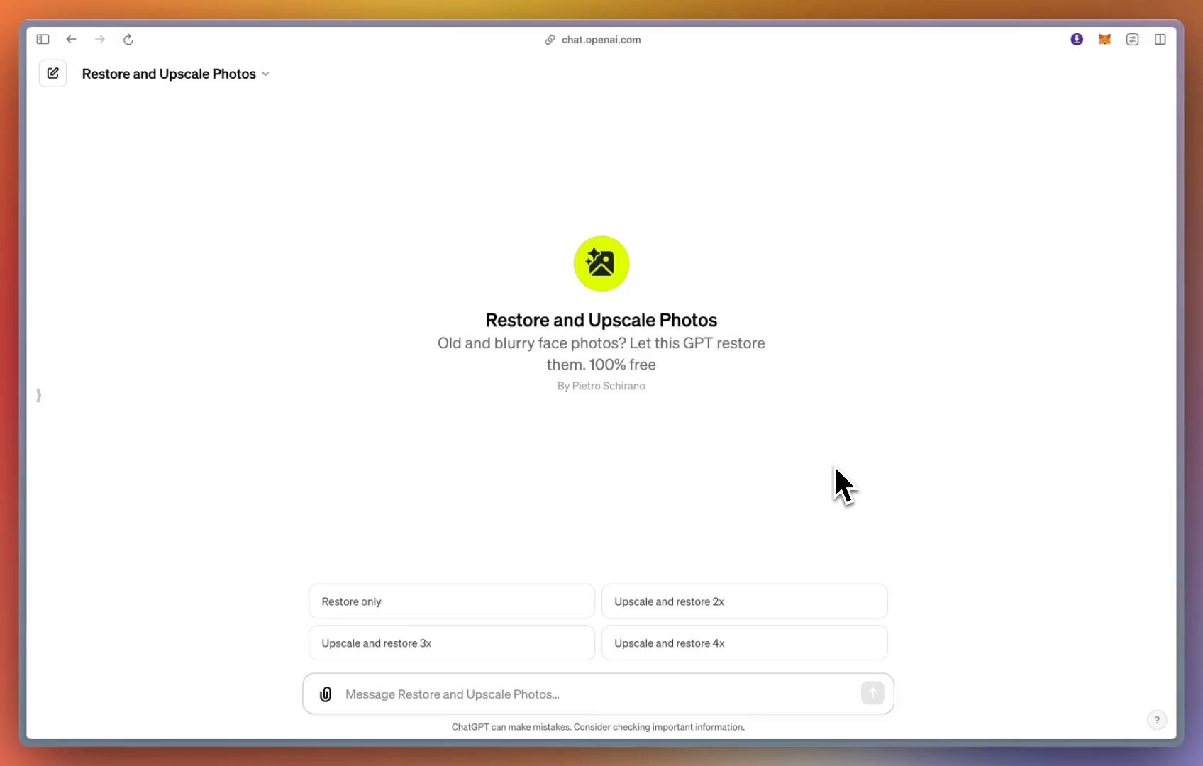 New GPT Restores and Upscales Photos Up to 4x