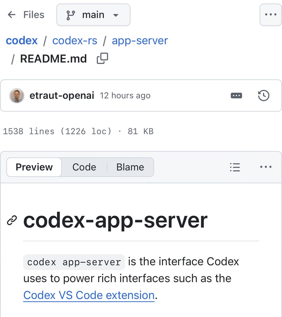 Codex App Server enables custom interfaces with ChatGPT integration