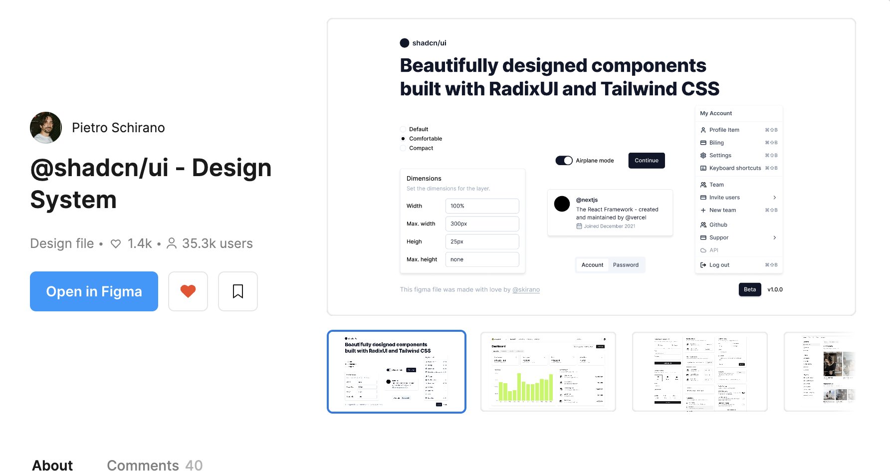 Figma Design System Based on shadcn Hits 35K Users