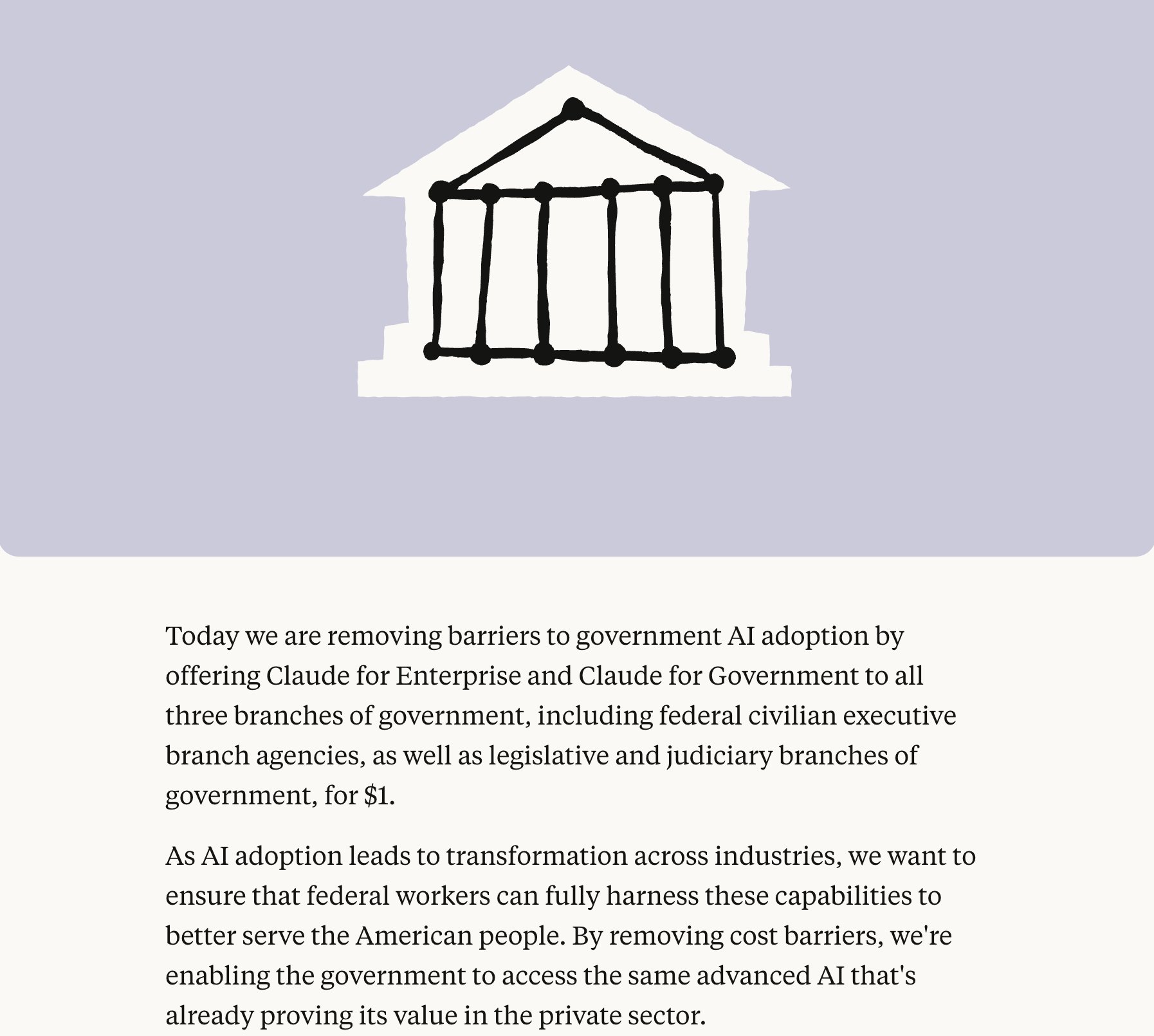 Anthropic Expands Claude Access to US Government, Increases Context Window