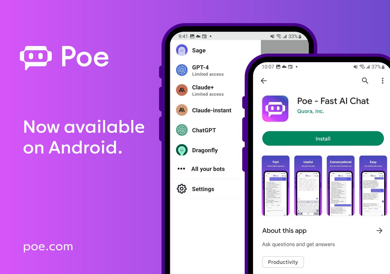 Poe for Android Launches Free AI Chat Access
