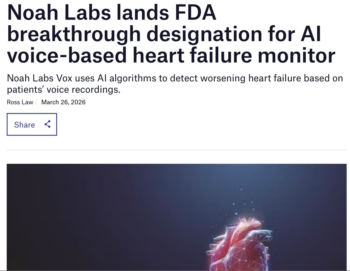 FDA AI Tool Vox Detects Heart Failure from Voice Analysis