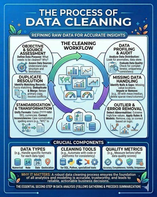 The Process of Data Cleaning in Data Science and Big Data