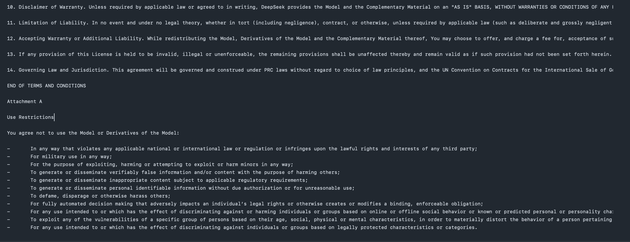DeepSeek V3 License More Liberal Than Llama Series