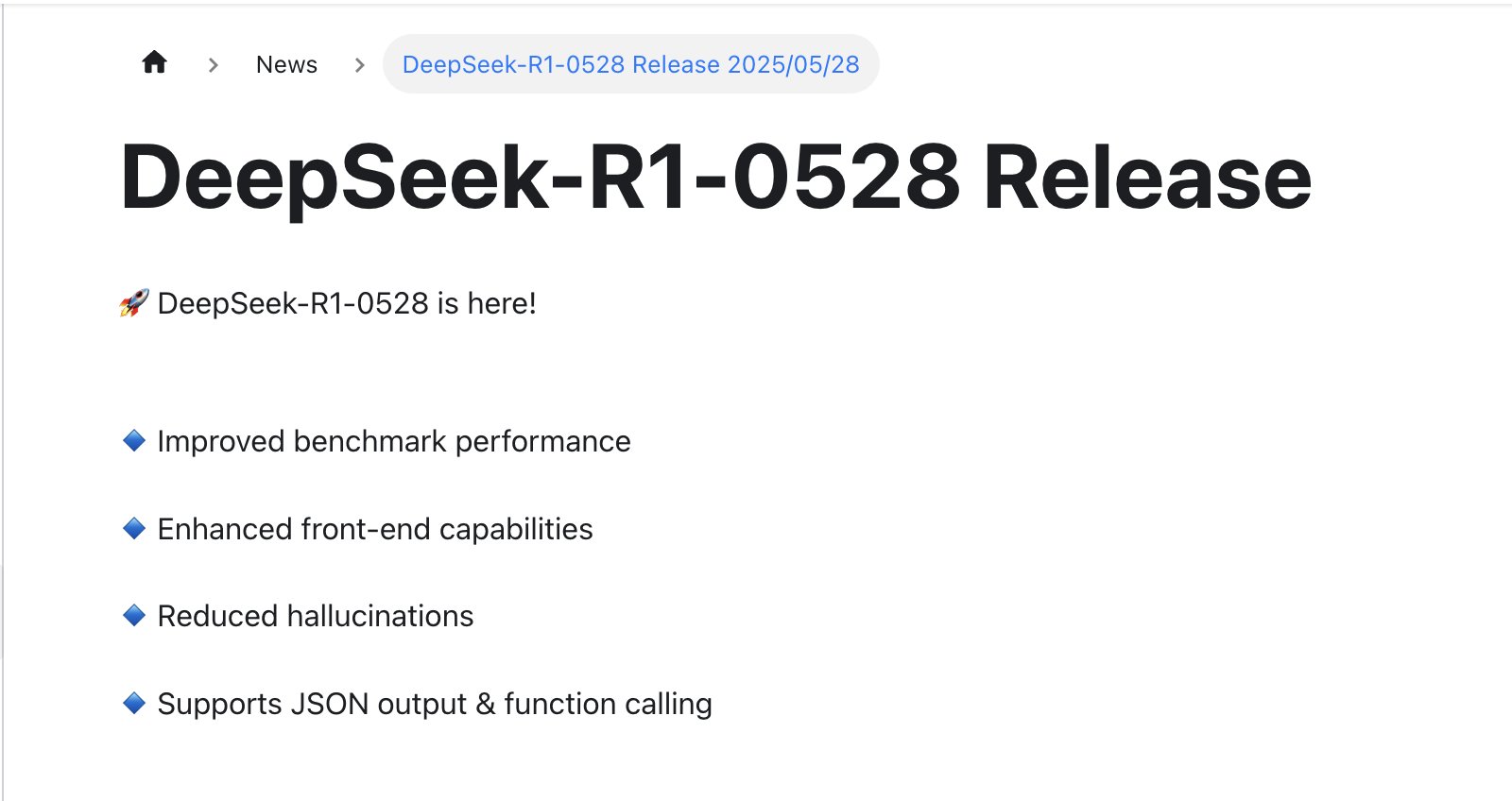 DeepSeek Adds Function Calling Support for Developers