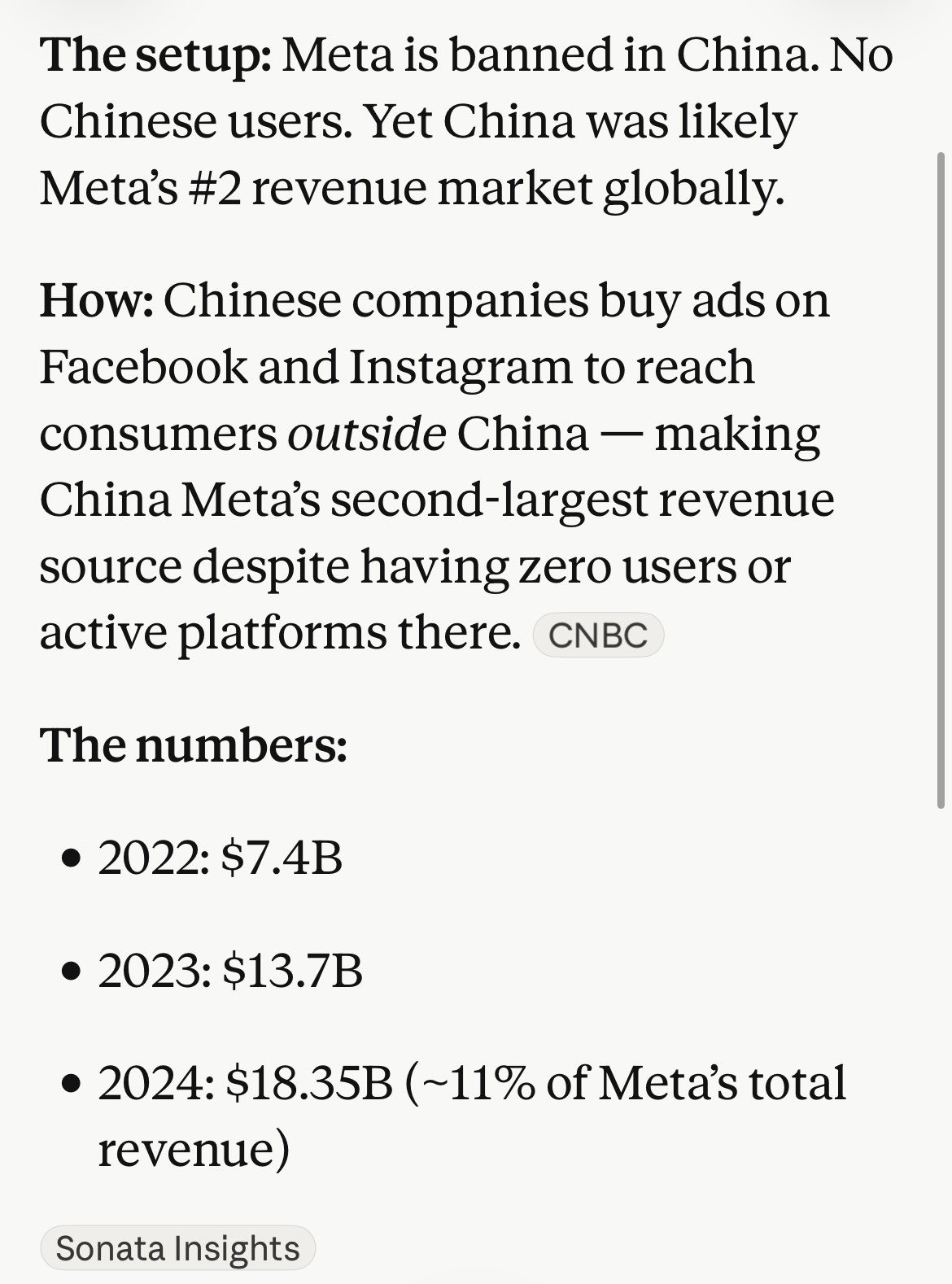 China’s AI regulation and Meta’s China revenue model