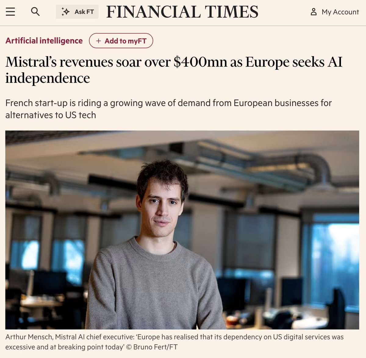 Mistral’s Impressive Revenue Growth and Sustainable Business Model