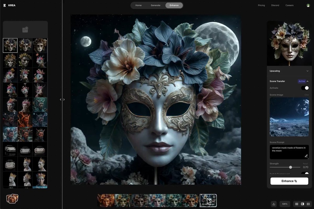 Scene Transfer Updates: Real-time Generation with Quality Presets