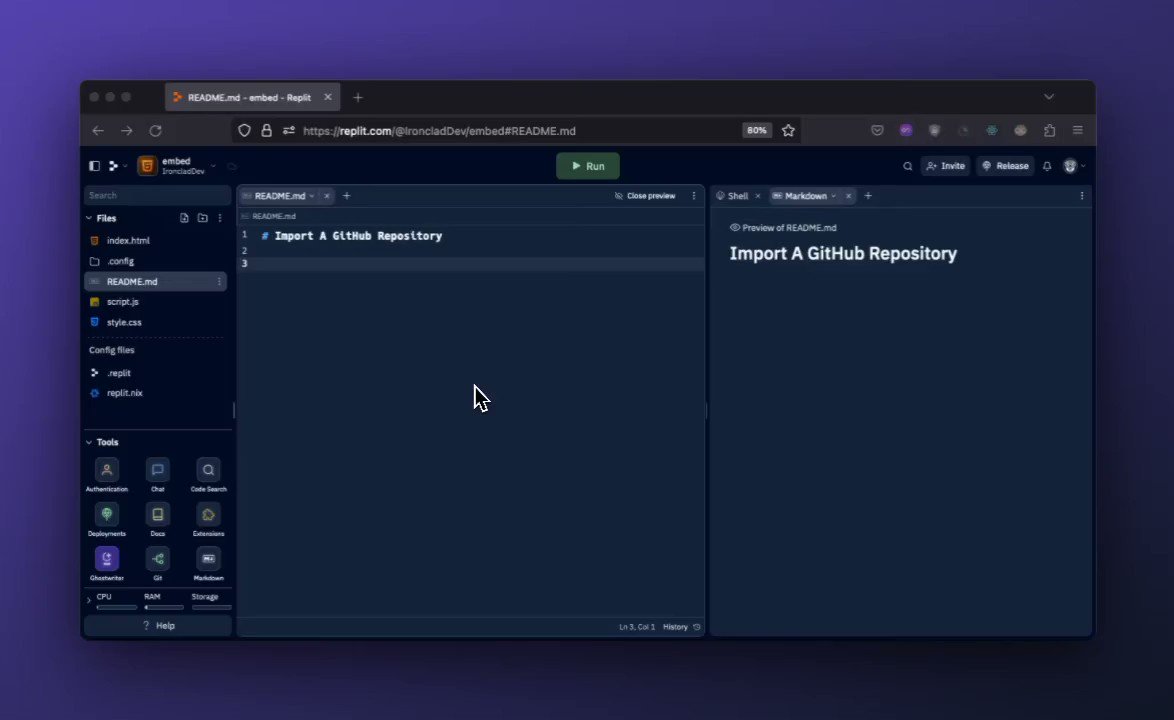 Replit GitHub Direct Import: One-Click Project Deployment