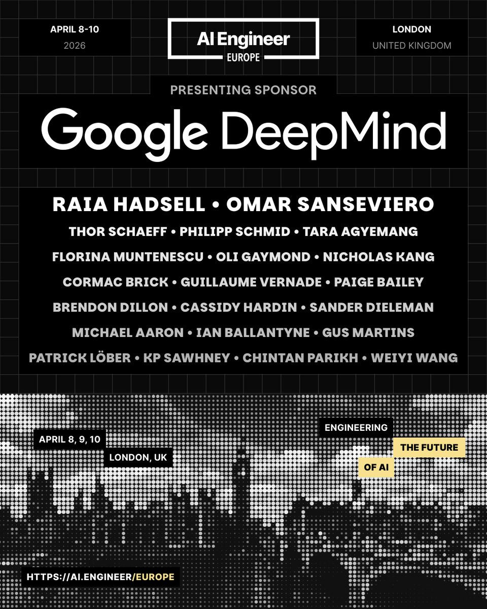 Google DeepMind Announced as Presenting Sponsor of AIE Europe