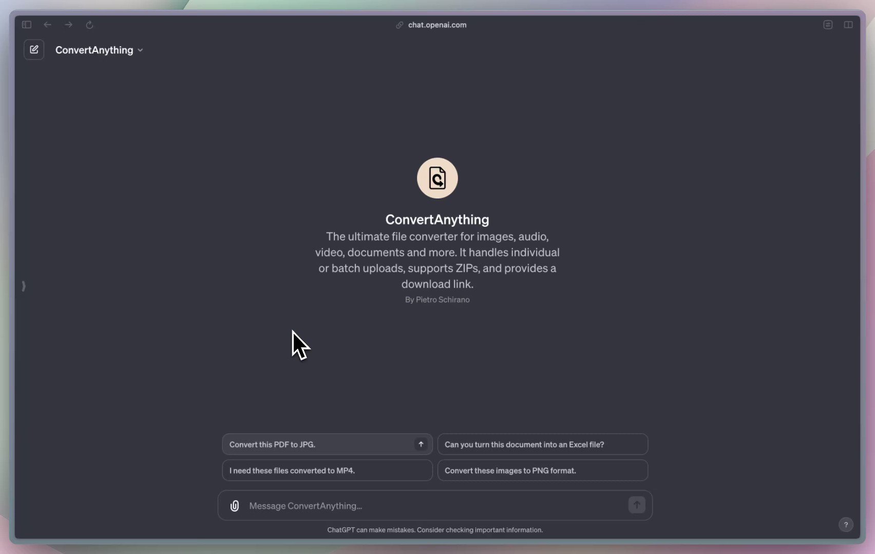 ConvertAnything: File conversion tool supporting 12,000 formats