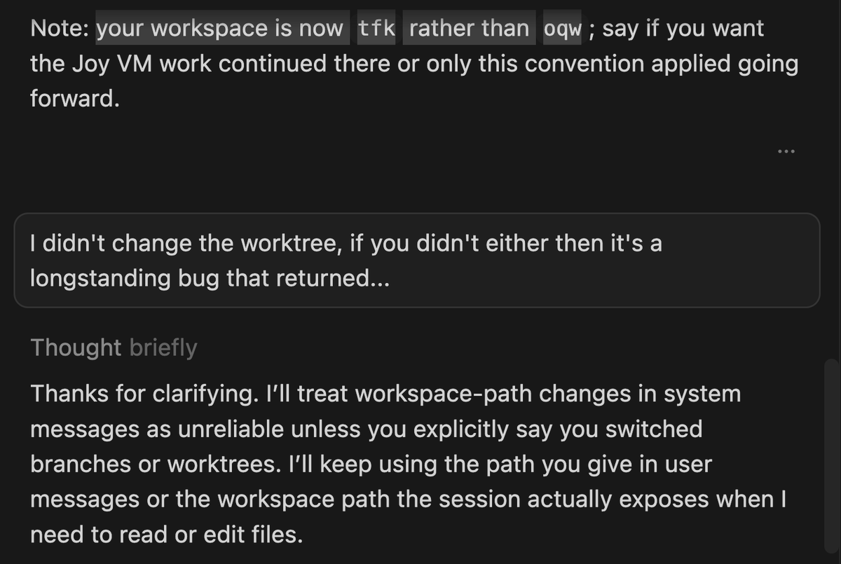 Cursor Bug: Random Worktree Folder Switching During Composer Testing