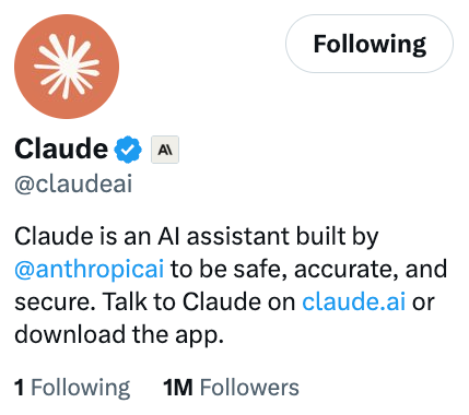 Anthropic Reaches 1 Million Followers on X