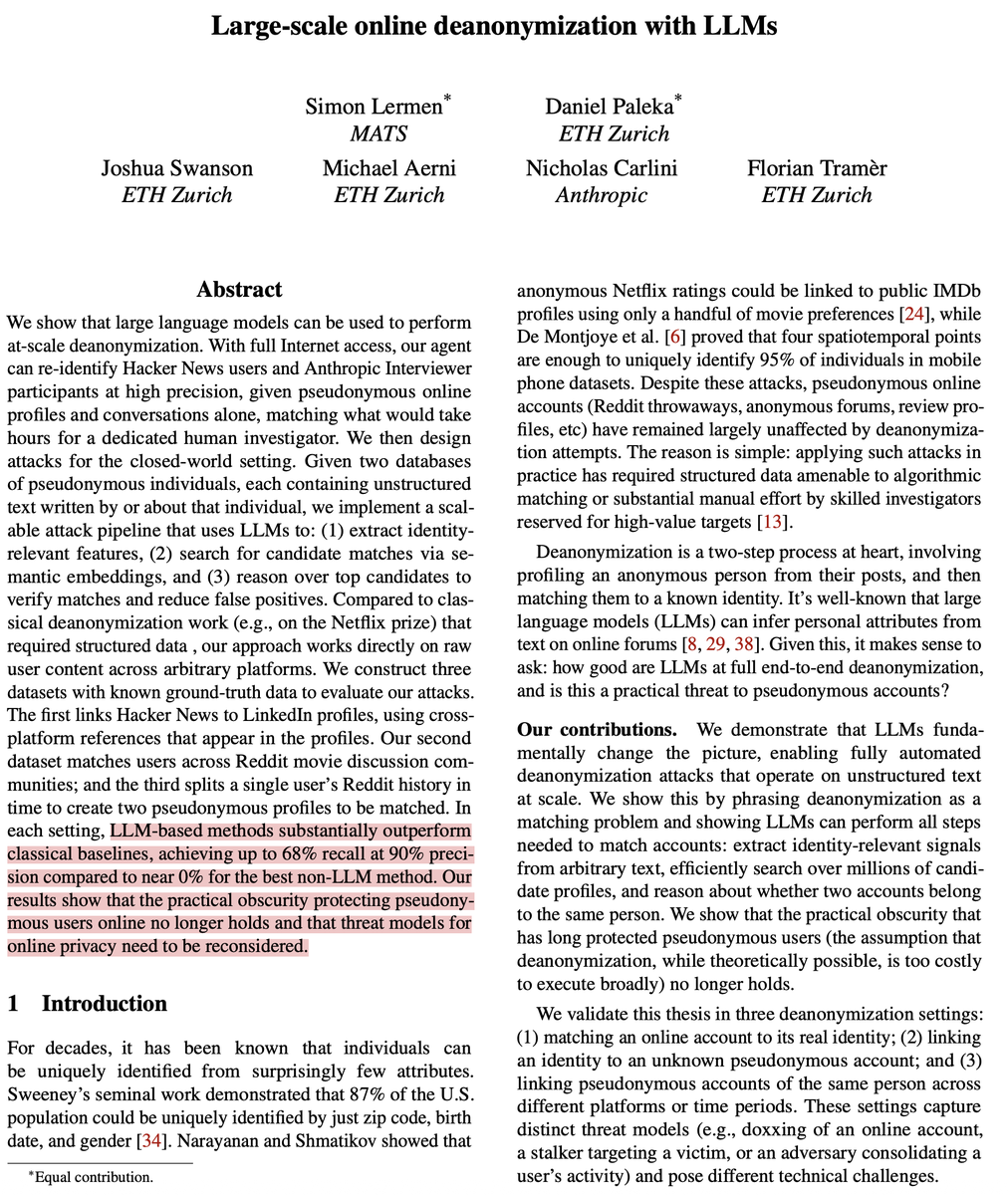 LLM De-anonymization: Why Routing Anonymity Alone Won’t Protect Privacy