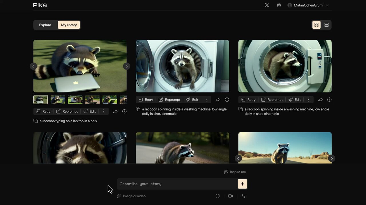 Pika Releases Retry and Reprompt Features for Video Generation