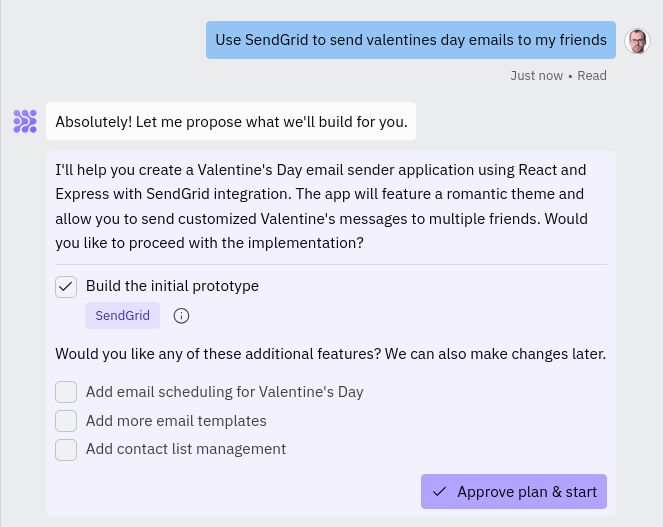 Agent Integrates SendGrid Email Functionality Into Apps