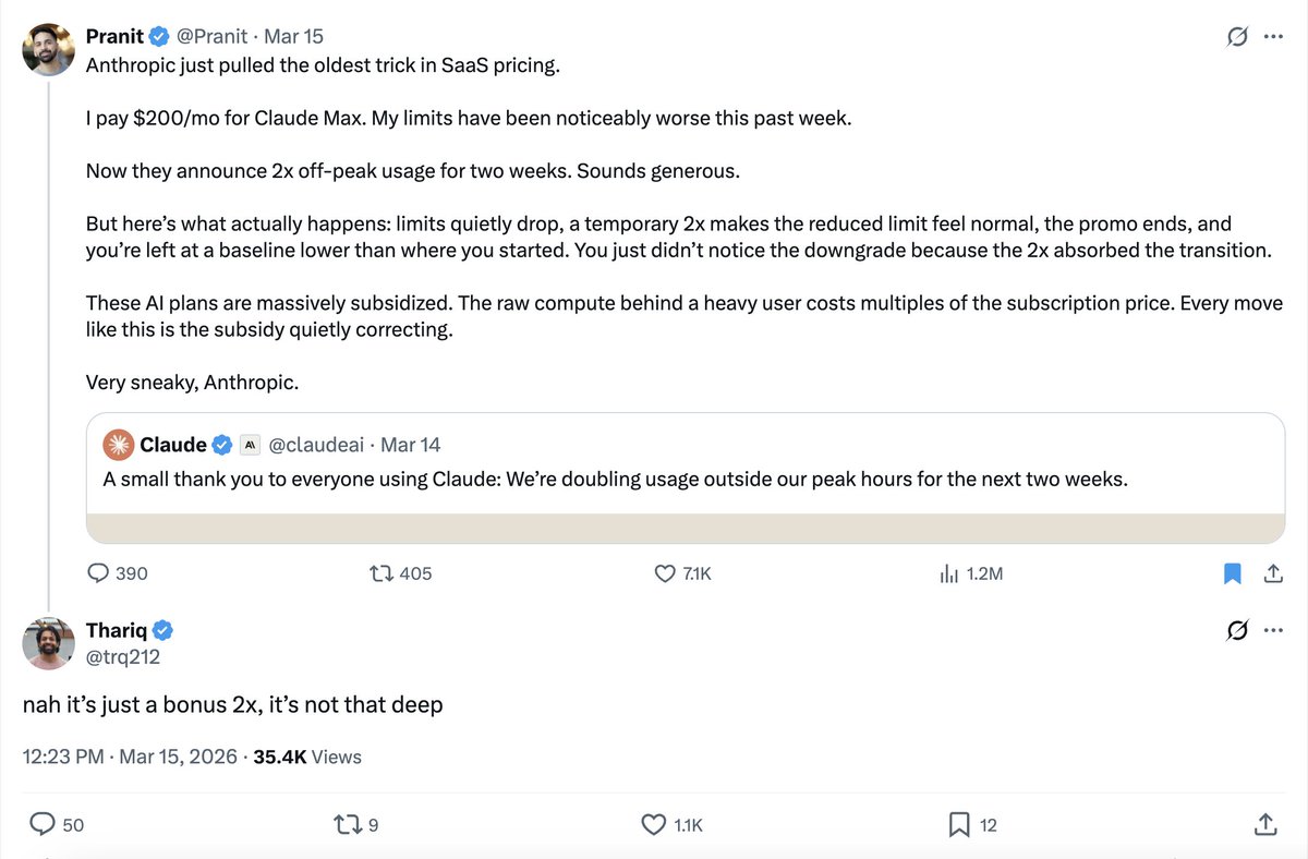 Claude demand surge: Rate limits adjusted during peak hours