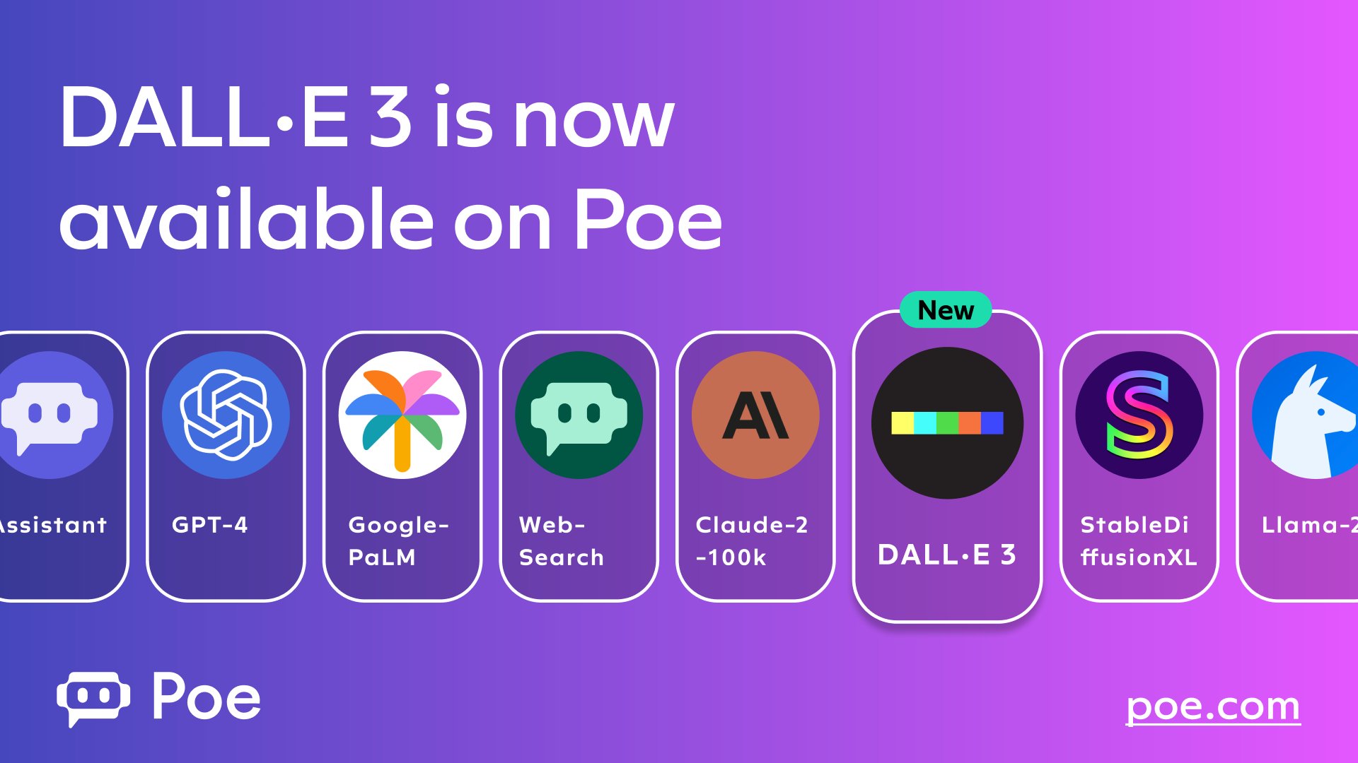 DALL-E 3 now available on Poe for all subscribers