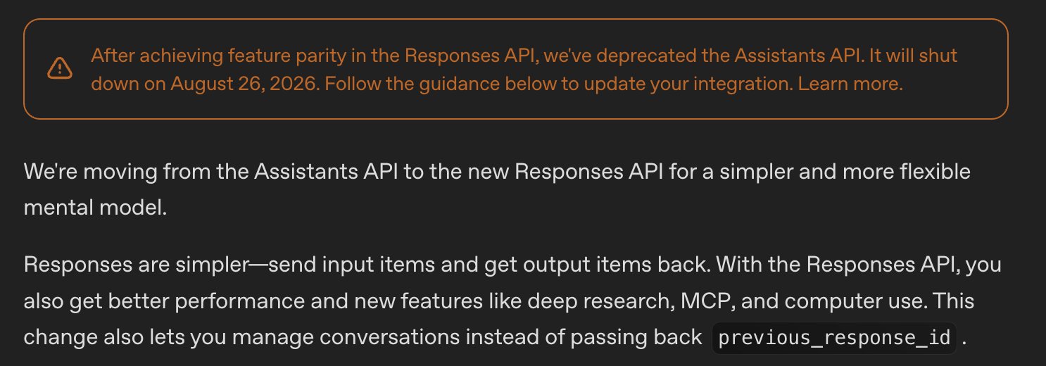 OpenAI Deprecates Assistants API, Migrates to Responses API