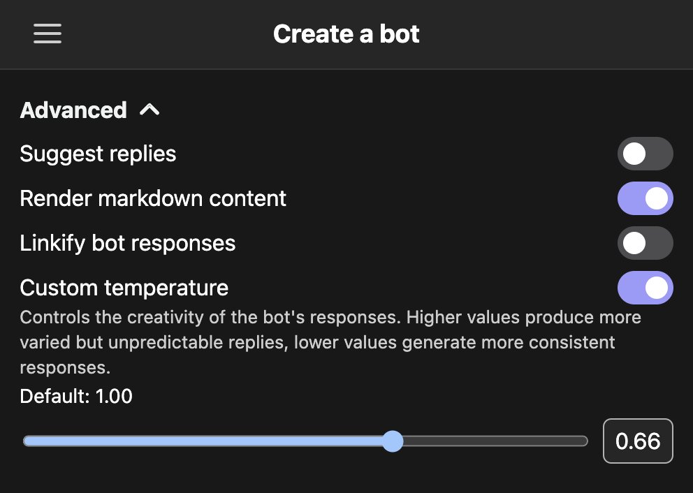Poe Adds Custom Temperature Control for Prompt Bots