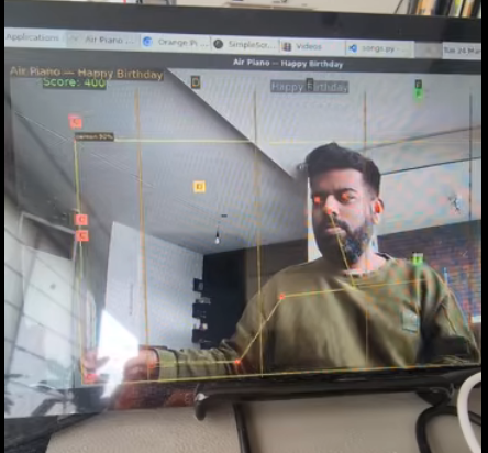 Air Instrument Demo: Hand Tracking Piano and Drums on Metis
