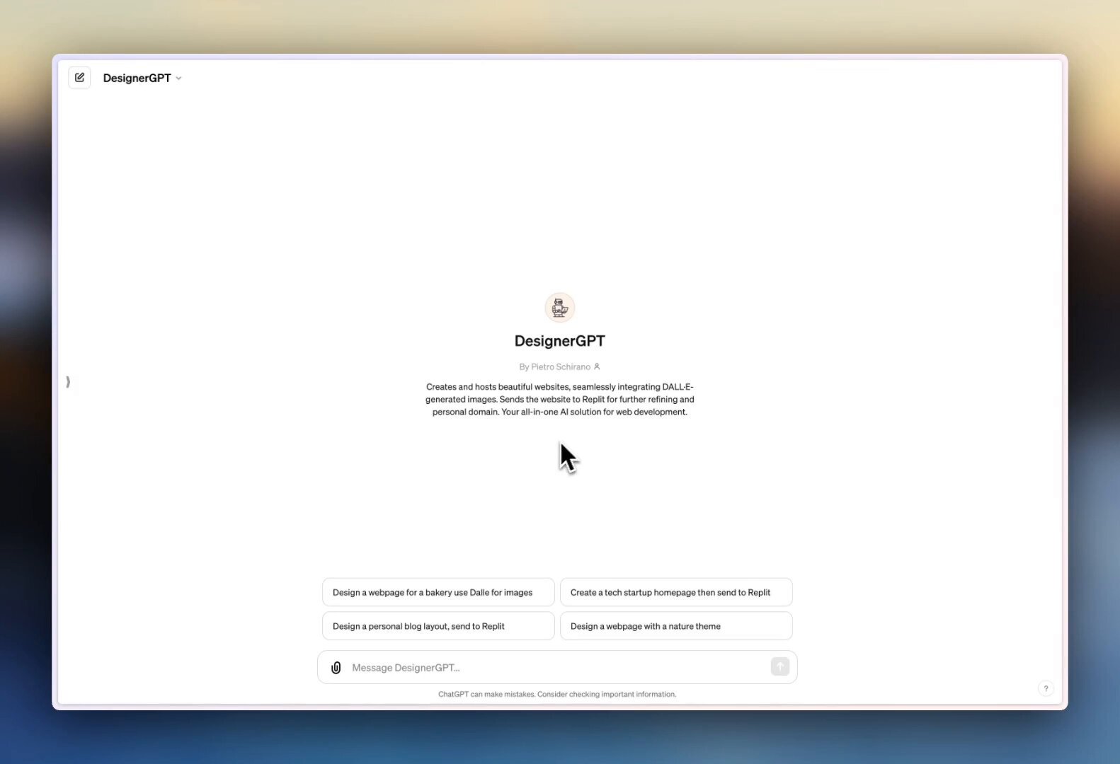 DesignerGPT Integrates DALL·E for Website Image Generation