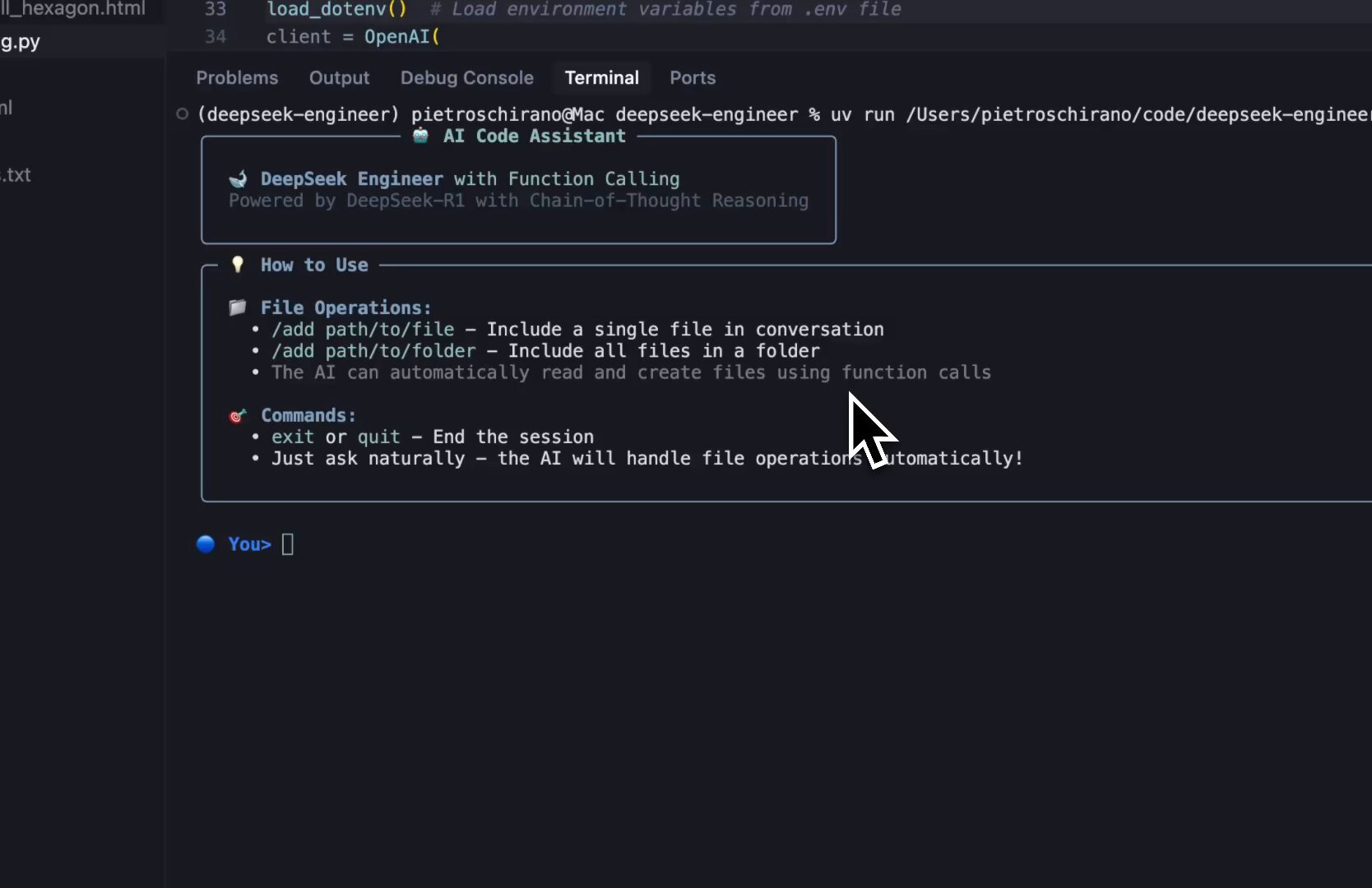 DeepSeek Engineer v2 Released with Native Function Calling Support