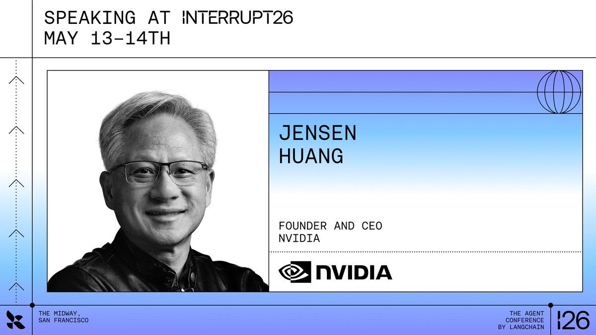 Jensen Huang at Interrupt: Enterprise Agents and LangChain Partnership