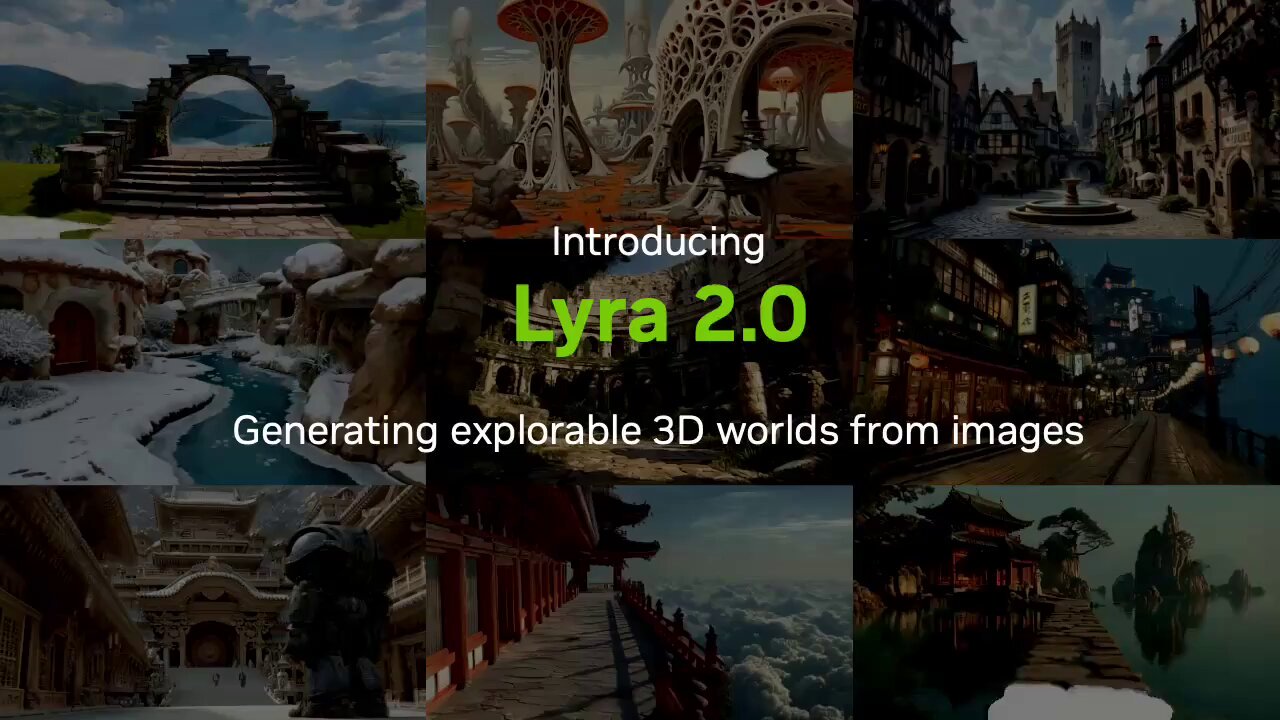 Nvidia Releases Lyra 2.0 for Generative 3D Worlds