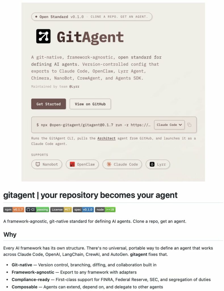 GitAgent: Framework-Agnostic AI Agent Definition Standard - AI Dynamics