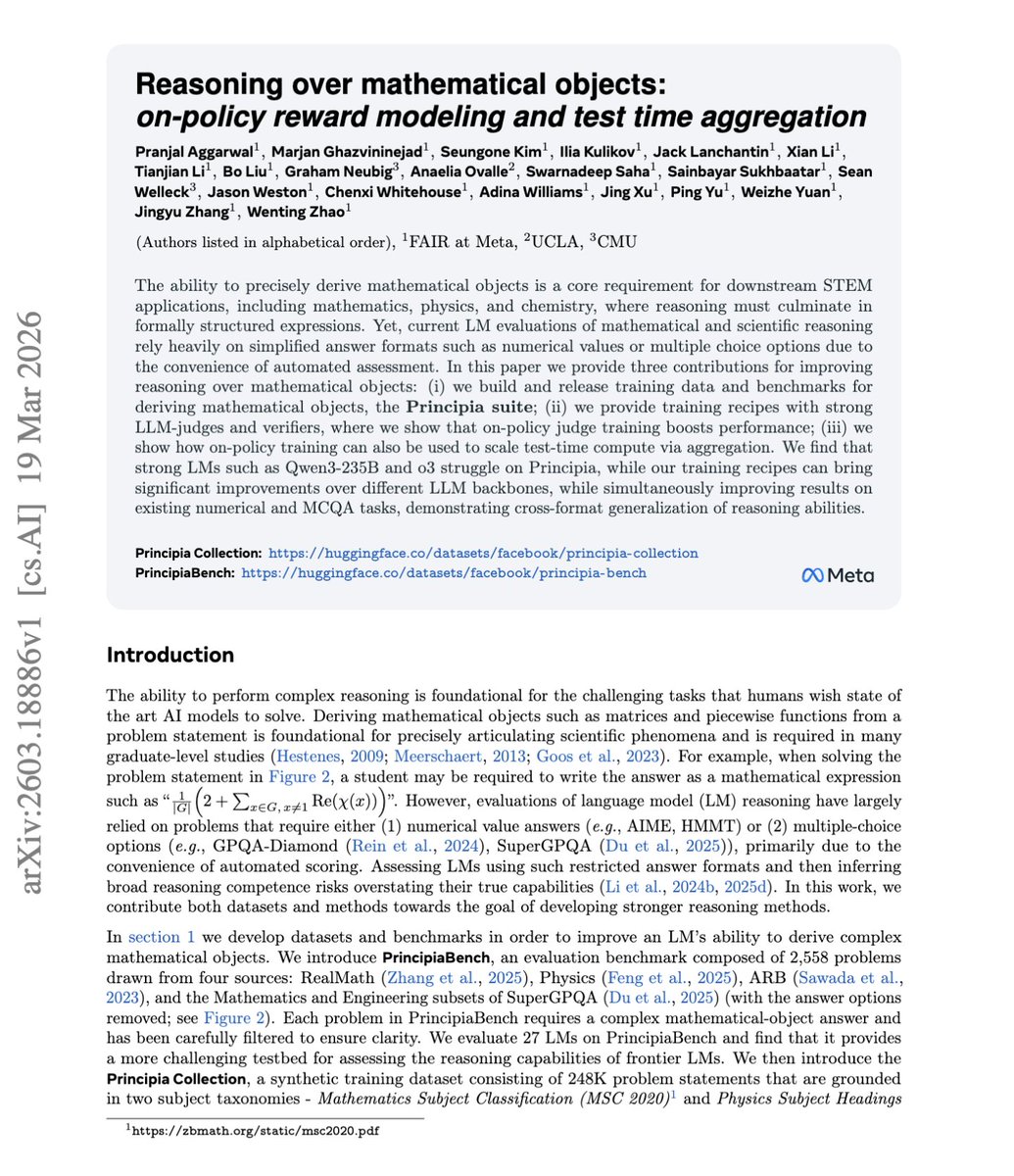 Principia: Mathematical Object Reasoning Benchmark for Frontier Models