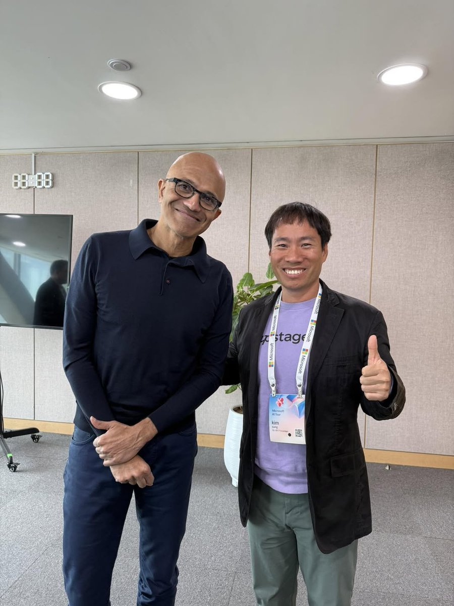 Meeting Satya Nadella to discuss SLLM in Korean