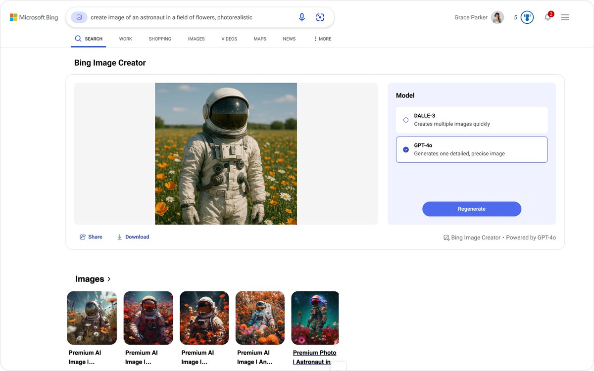 Bing Image Creator Integrates GPT-4o with Free DALL-E3