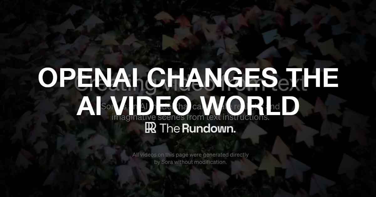 OpenAI Video Model, Gemini 1.5, and New AI Jobs