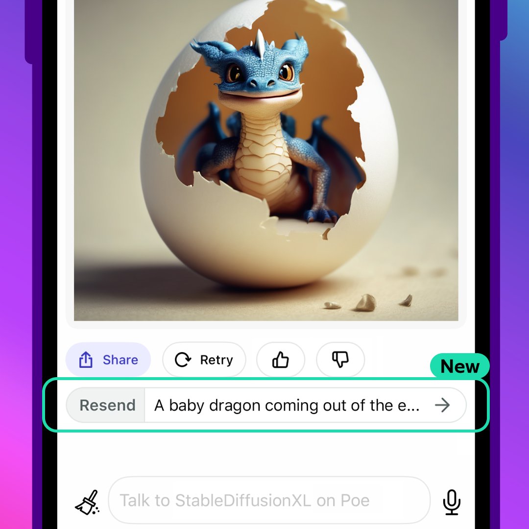 SDXL Adds Resend Button for Multiple Image Generations