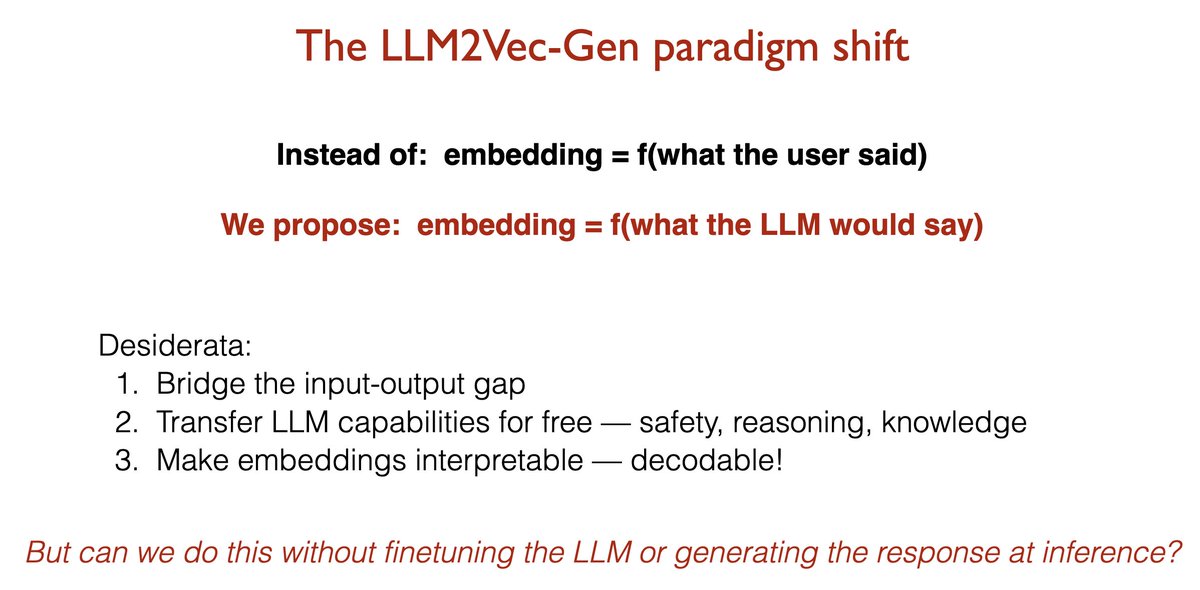 LLM2Vec-Gen: Frozen LLMs Generate Better Embeddings Through Reasoning