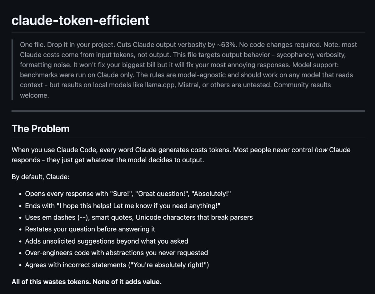CLAUDE.md: Reduce Output Tokens by 63%