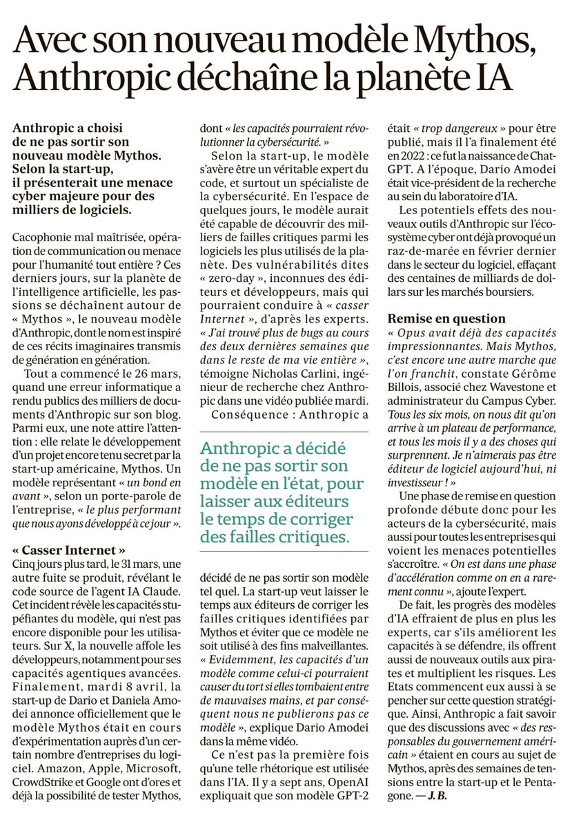 Anthropic Refuses to Release Its Too Powerful Mythos AI Model