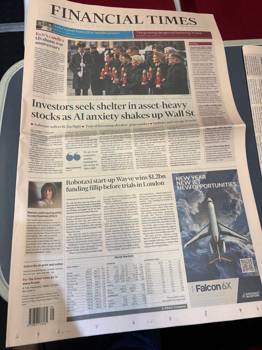 Wayve on Financial Times Front Page