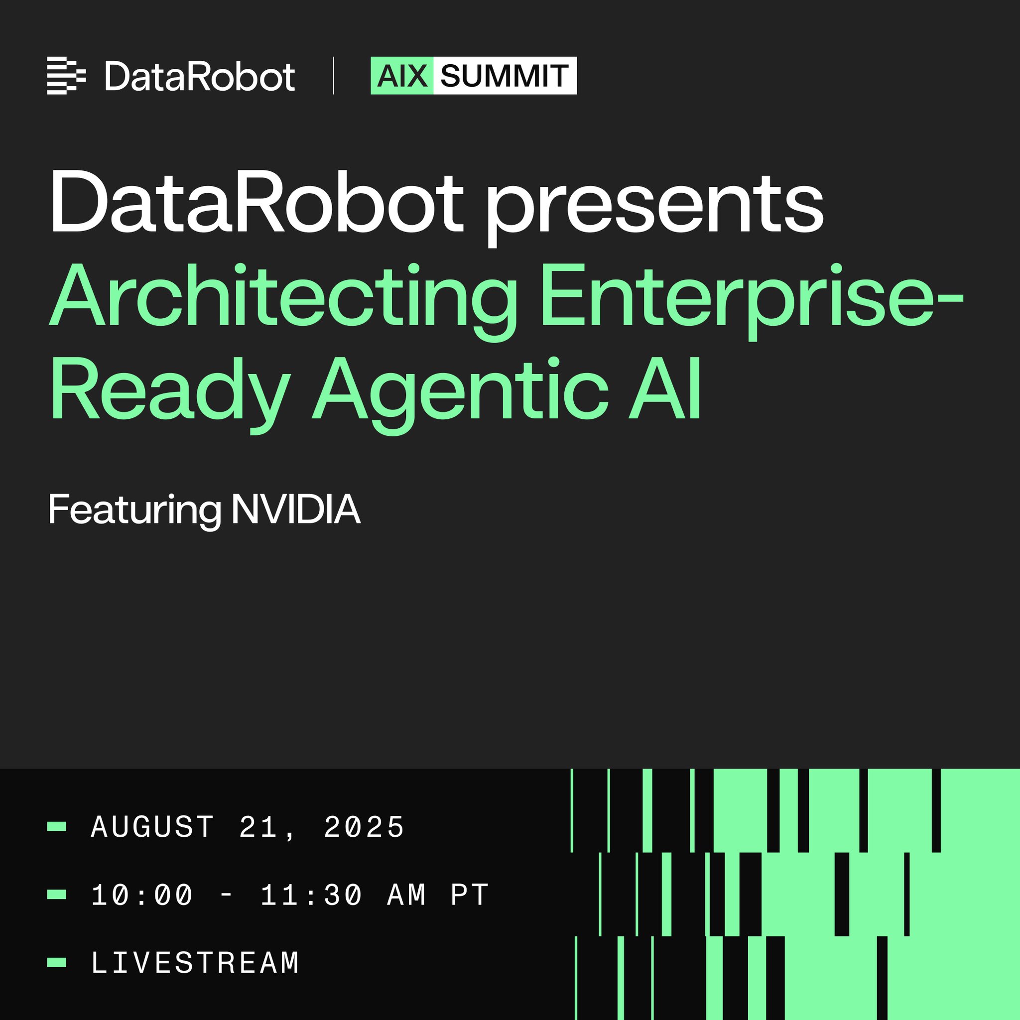 DataRobot and NVIDIA Unveil Agent Workforce Platform at AIX Summit