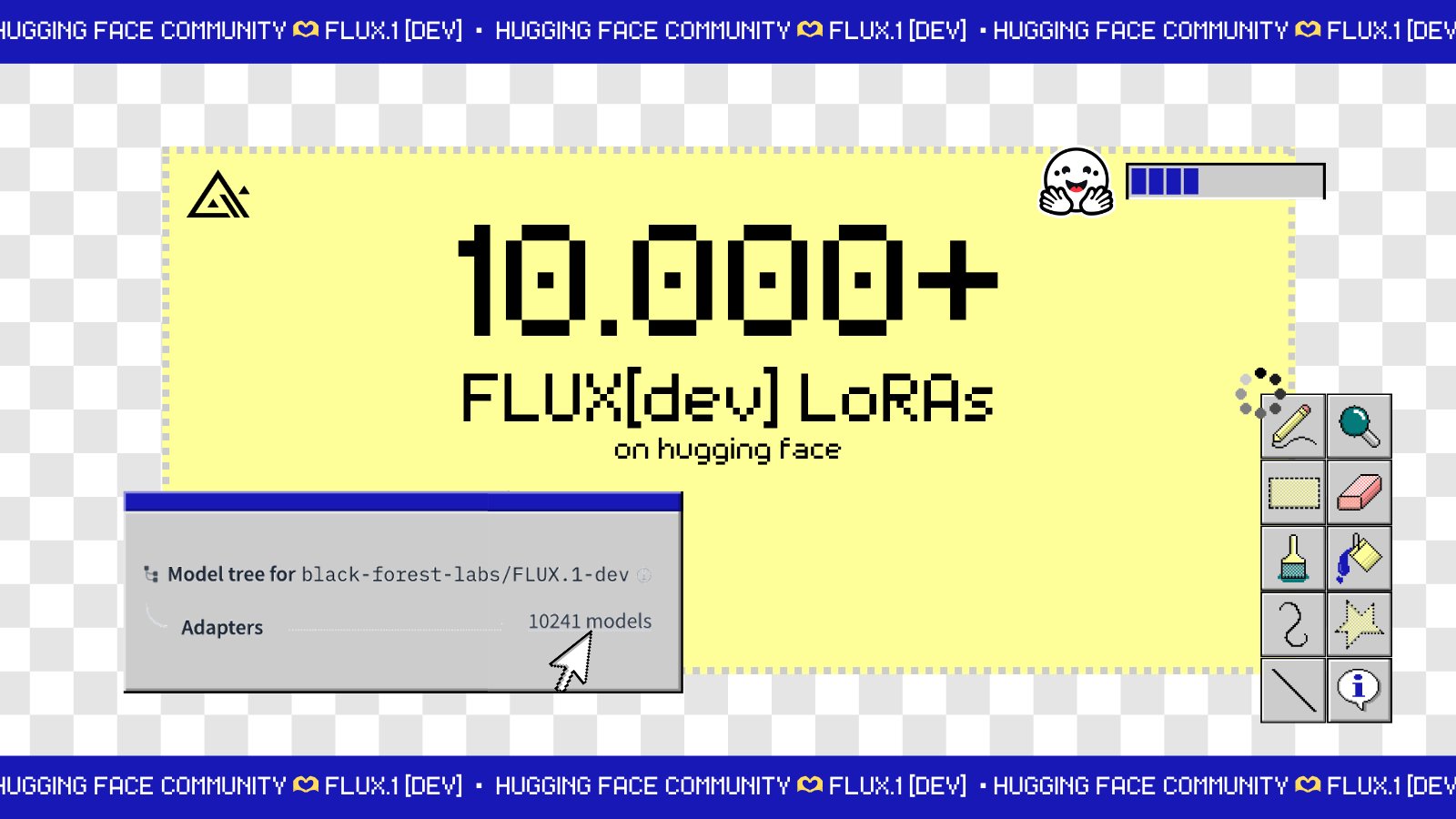FLUX LoRAs Community Reaches 10000 Models Milestone