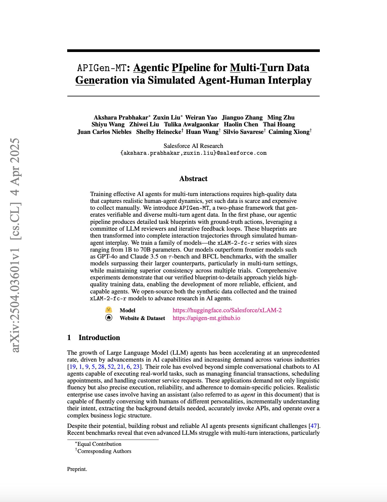 APIGen-MT: Agentic Pipeline for Multi-Turn Data Generation