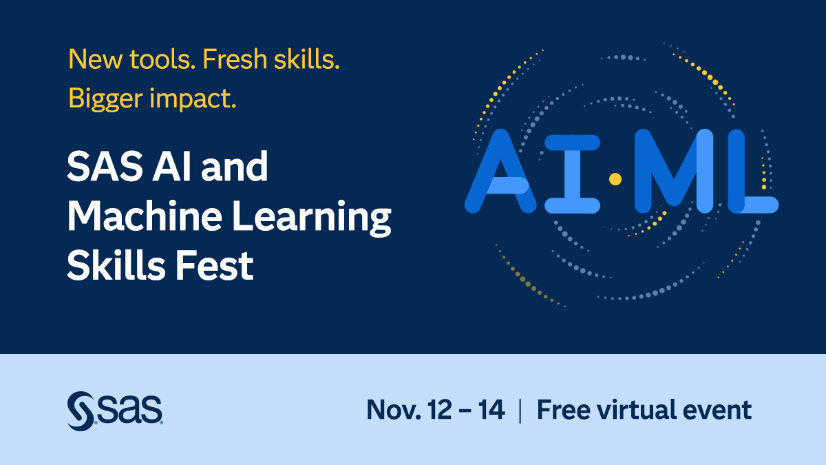 Free Virtual SAS AI and Machine Learning Skills Fest