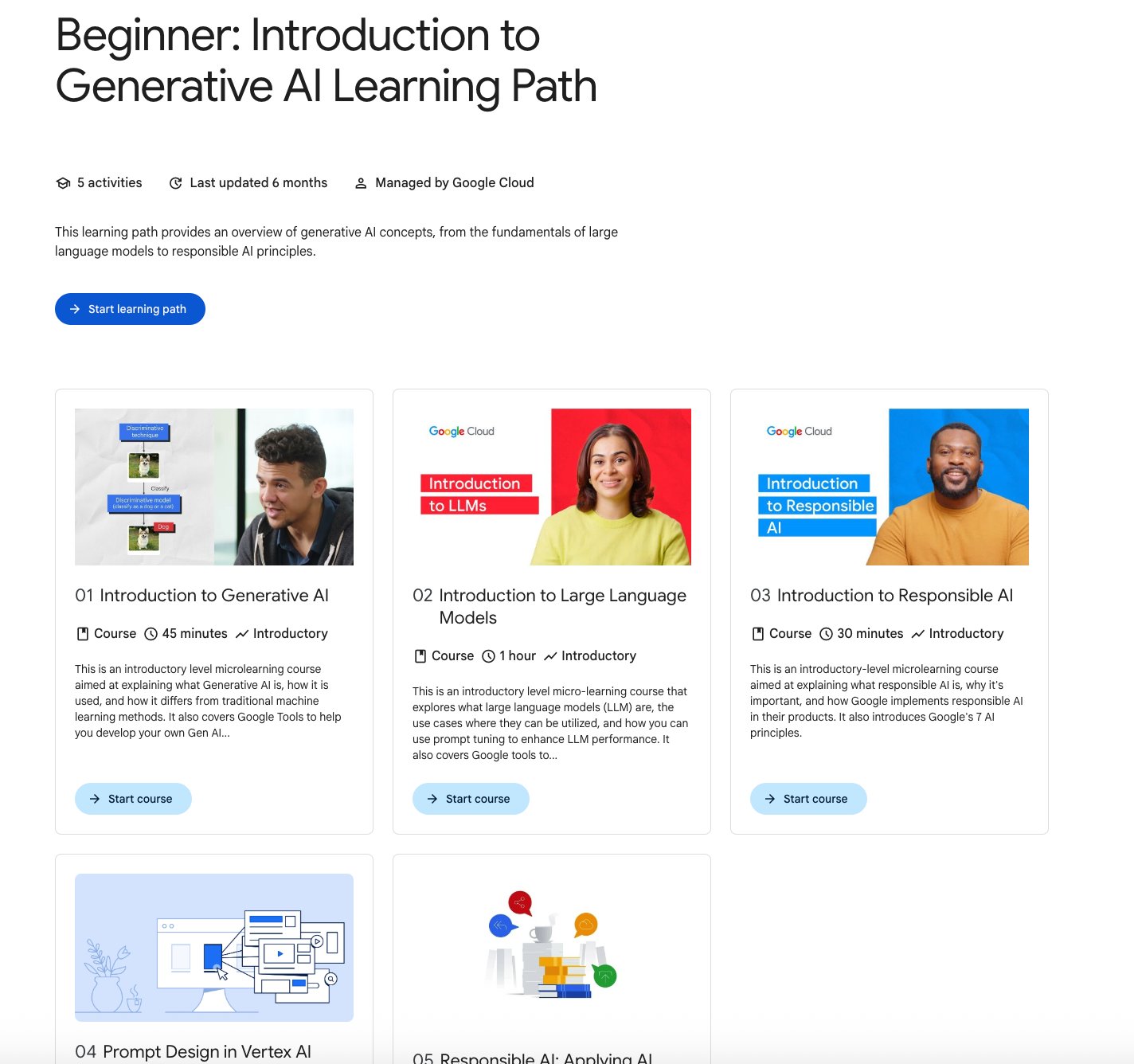 Google Cloud Introduces Introduction to Generative AI Micro-Course