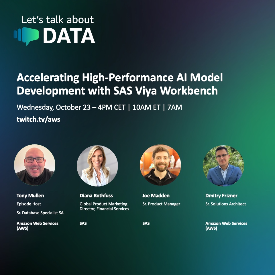 SAS Viya Workbench Accelerates High-Performance AI Model Development