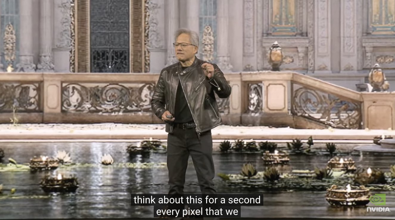 Jensen Huang Presents at GTC25 Without Teleprompter Script