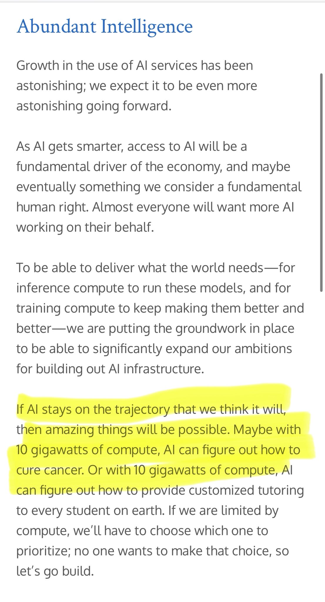 Curing Cancer First, Then All Diseases in Intelligence Abundance Era