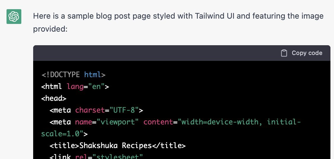 Building websites with ChatGPT and DALL-E automation