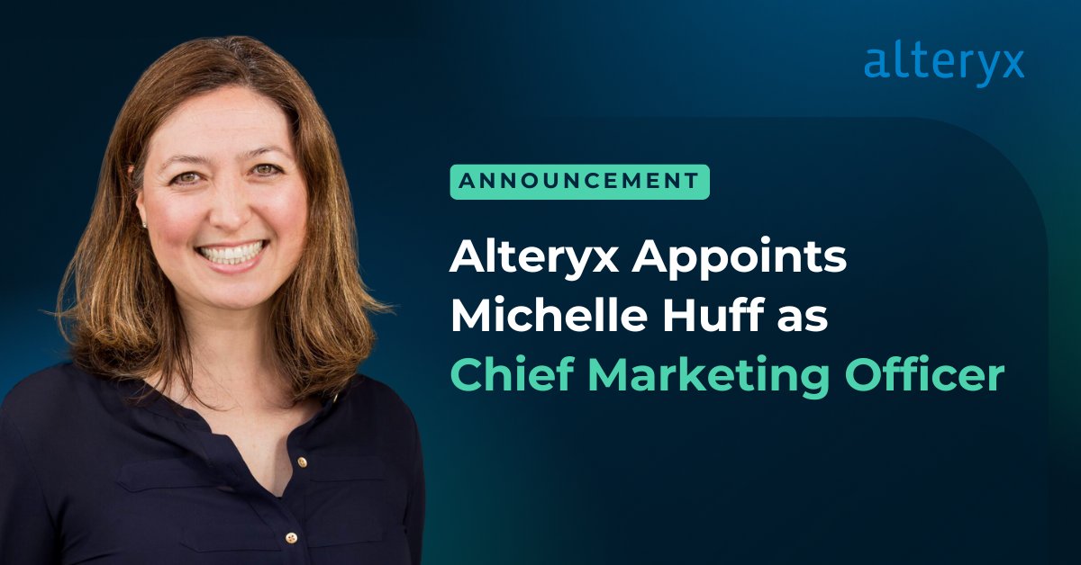 Alteryx appoints new CMO Michelle Huff from UserTesting