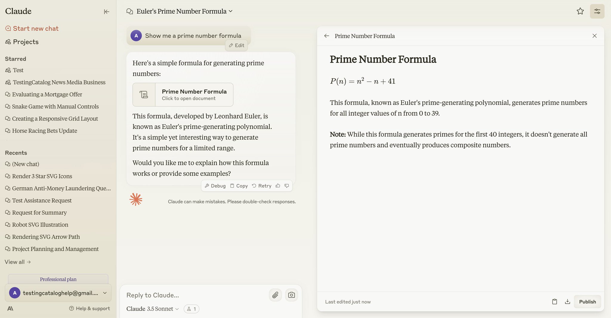 Claude Artifacts adds support for LaTeX rendering